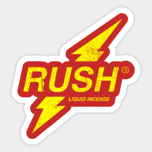 Rush Poppers Liquid Incense Retro Sticker